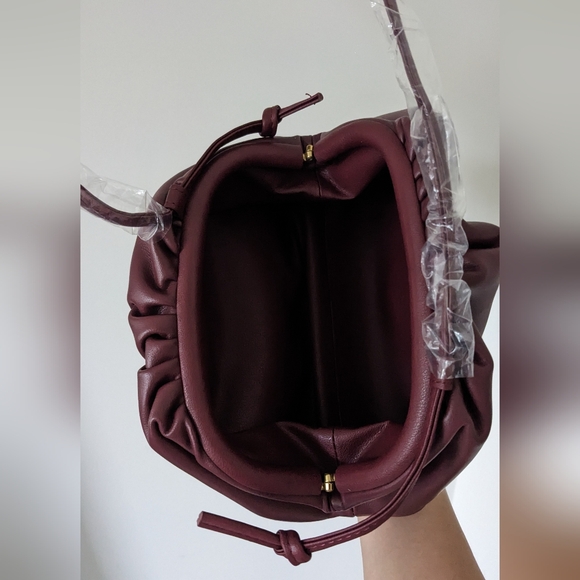 Lily & Bean burgundy leather clutch - Picture 6 of 7